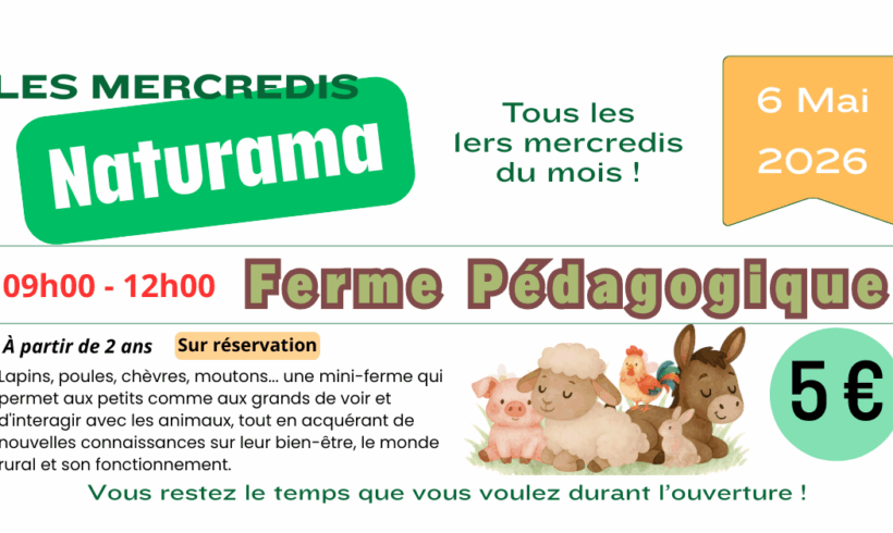 Ferme Pédagogique – Mercredi Naturama du 6 mai 2026